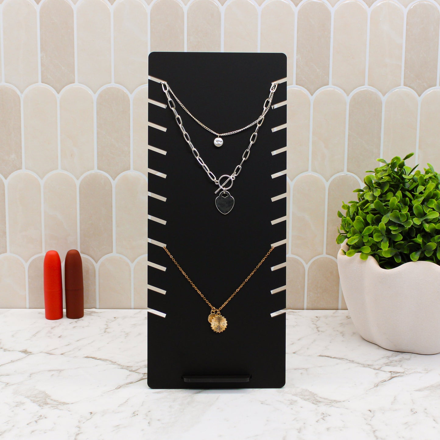 Elegant Tall Necklace Holder - Jewellery Stand Home Decor