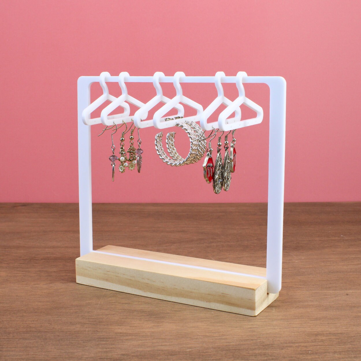 Clothing Rack Earring Hanger - Coat Hanger Jewellery Display Stand